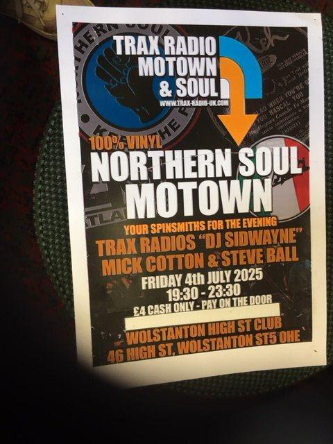 (FRIDAY 4th JULY) <br>
(NORTHERN SOUL MOTOWN)
